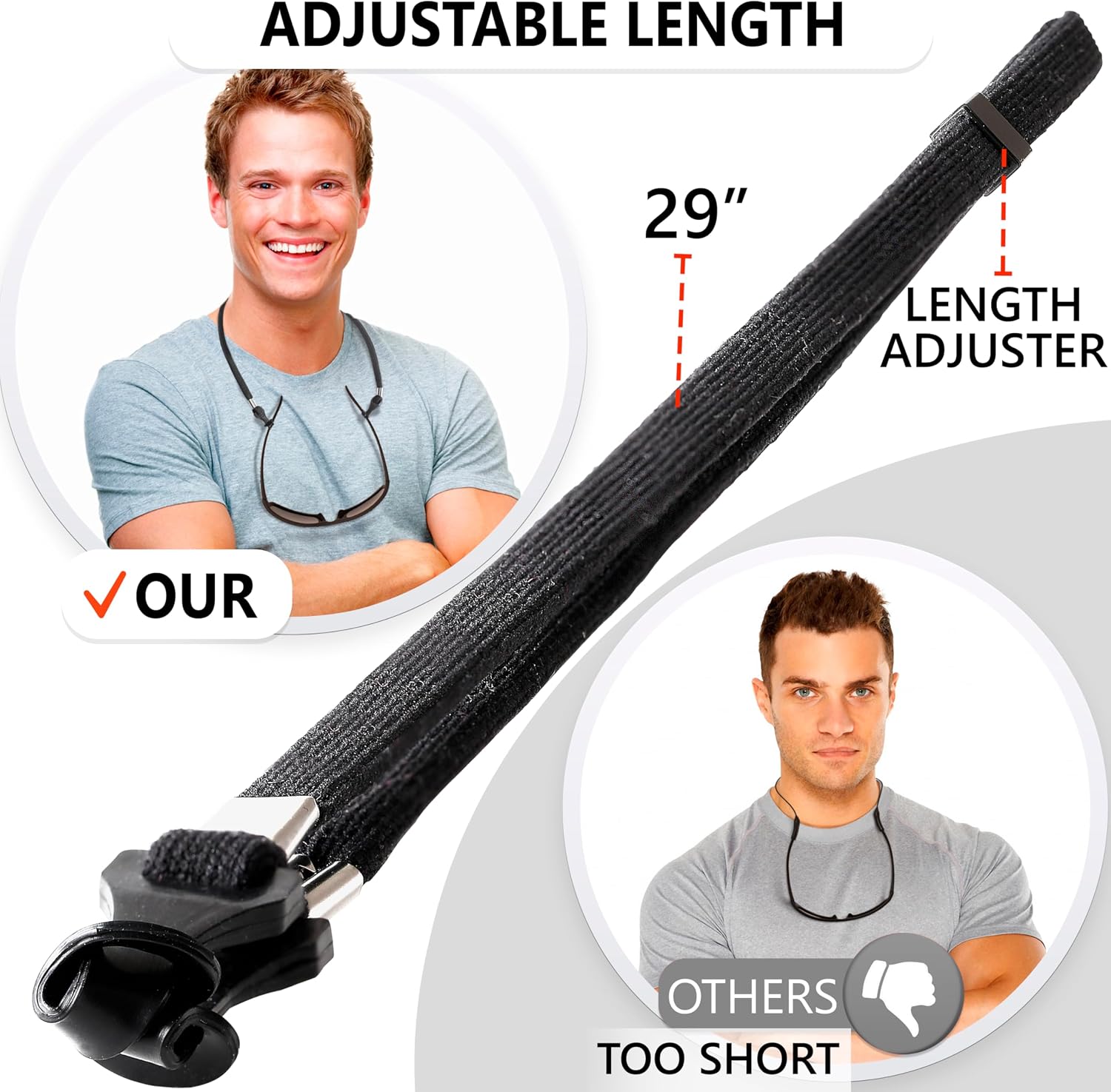 حامل حبل النظارات، حبل مانع لل - مراجعة Sunglass Retainer Cord وسعره