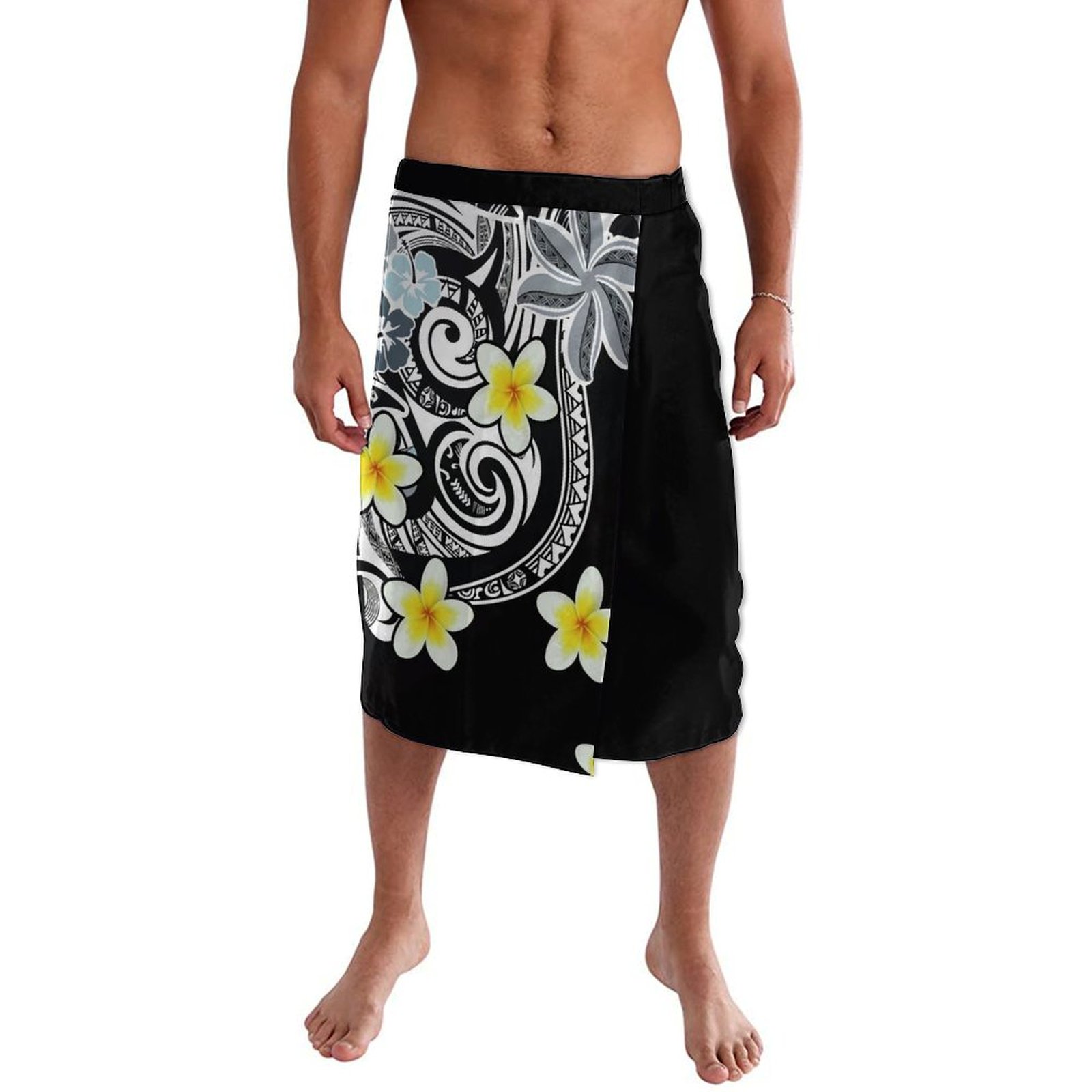 ملابس ساموان بولينيزية مطبوعة  - مراجعة Sarong Men Wrap وسعره